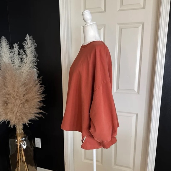 Beaumont Organic Amelia Organic Cotton Sweatshirt in Rust
size Large - Picture 5 of 12